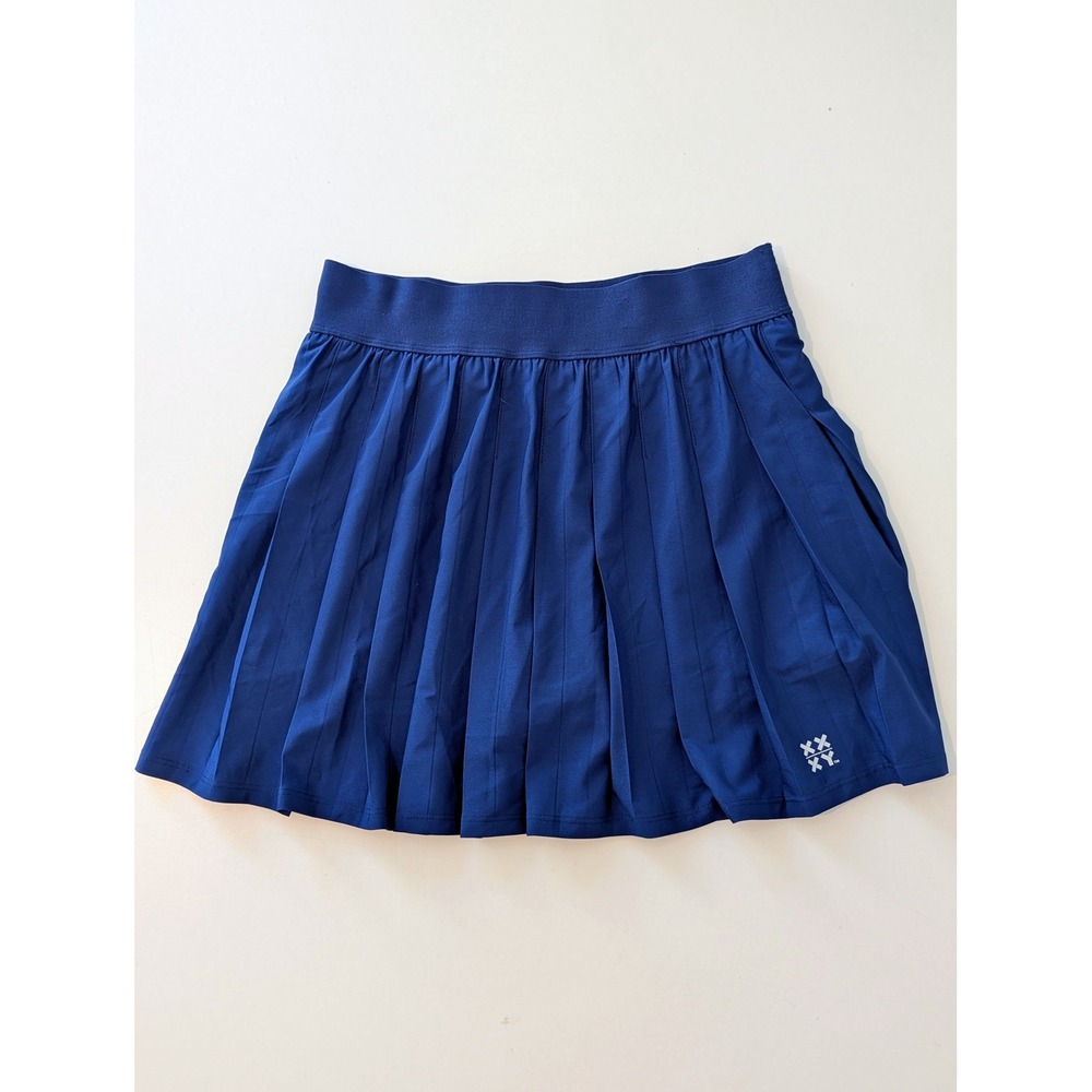 XX-XY Athletics Navy Blue Pleated Tennis Skort Womens Small Activewear Skirt